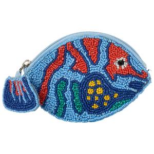 Womens SOL and MER Fish Beaded Coin Purse alternate view