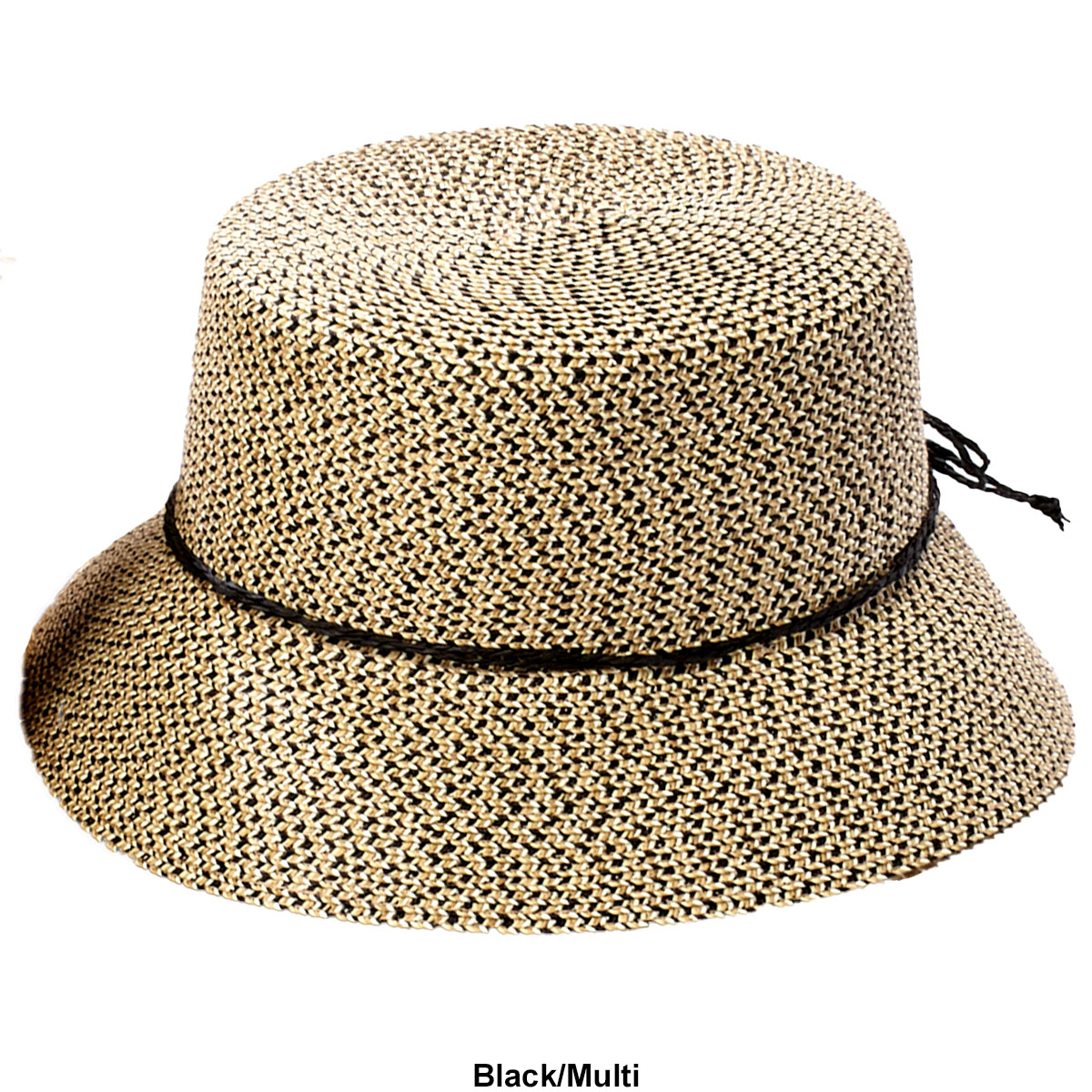 Womens Nine West Classic Straw Bucket Hat