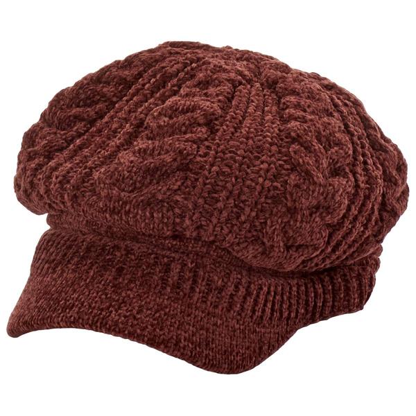 Womens Nine West Slouchy Chenille Newsboy Hat