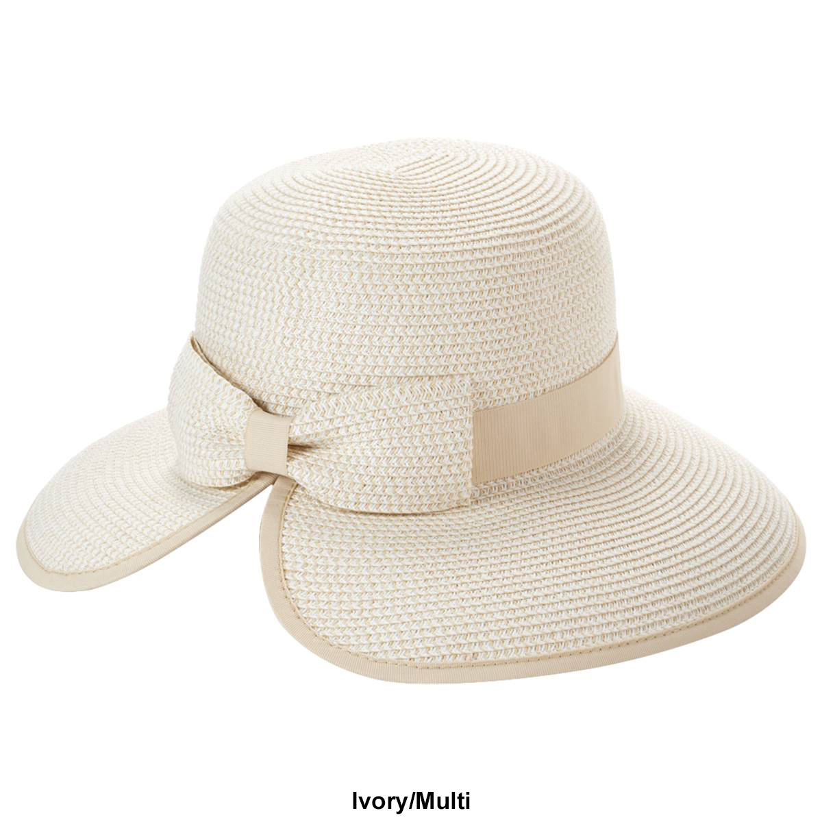 Womens Nine West Bow Back Wide Brim Framer Hat