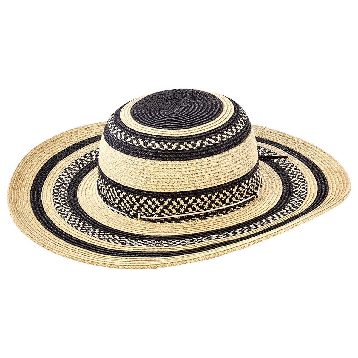 Womens Vince Camuto Multi Stripe Floppy Hat