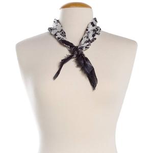 Womens BCBG Floral Square Mini Scarf