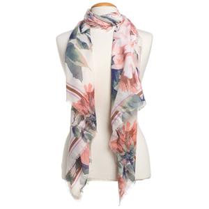 Womens Nine West Ikat Floral Oblong Scarf