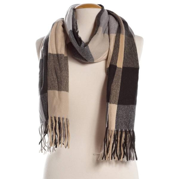 Womens Vince Camuto Buffalo Plaid Scarf