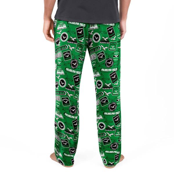 Mens NFL Philadelphia Eagles Retro Print Pajama Pants alternate view