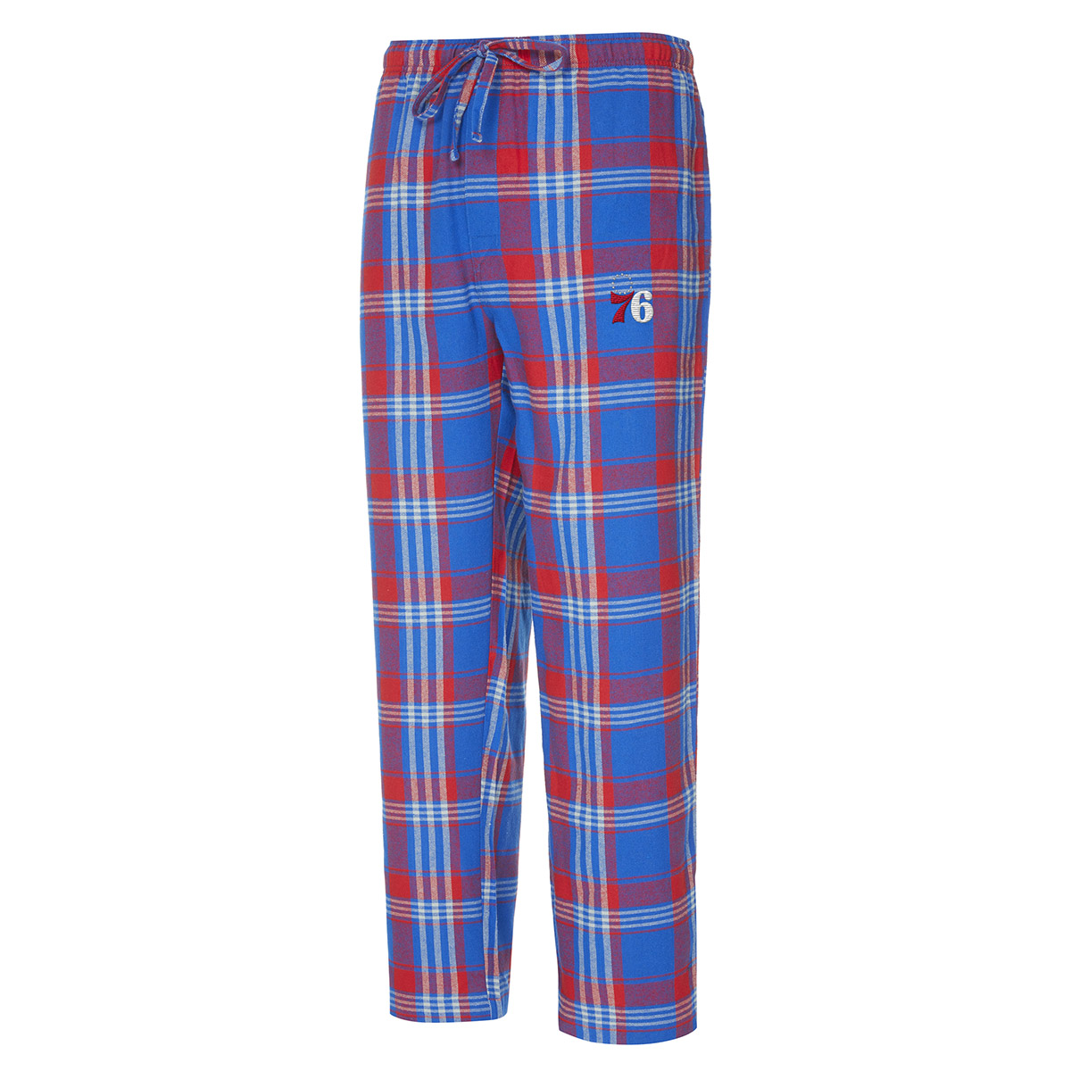 Mens College Concepts 76ers Plaid Flannel Lounge Pajama Pants