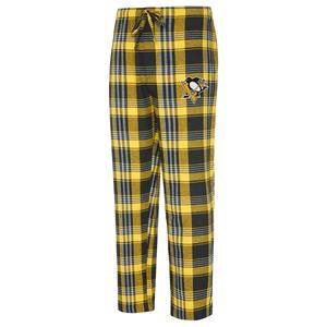 Mens College Concepts NHL Penguins Region Plaid Pajama Pants alternate view