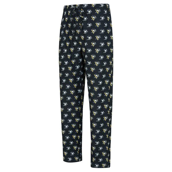 Mens College Concepts NHL Penguins Record Knit Pajama Pants