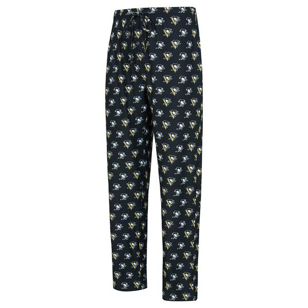 Mens College Concepts NHL Penguins Record Knit Pajama Pants alternate view