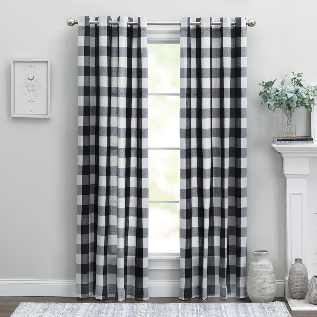 Greyson Y-Dye Buffalo Plaid Grommet Panel