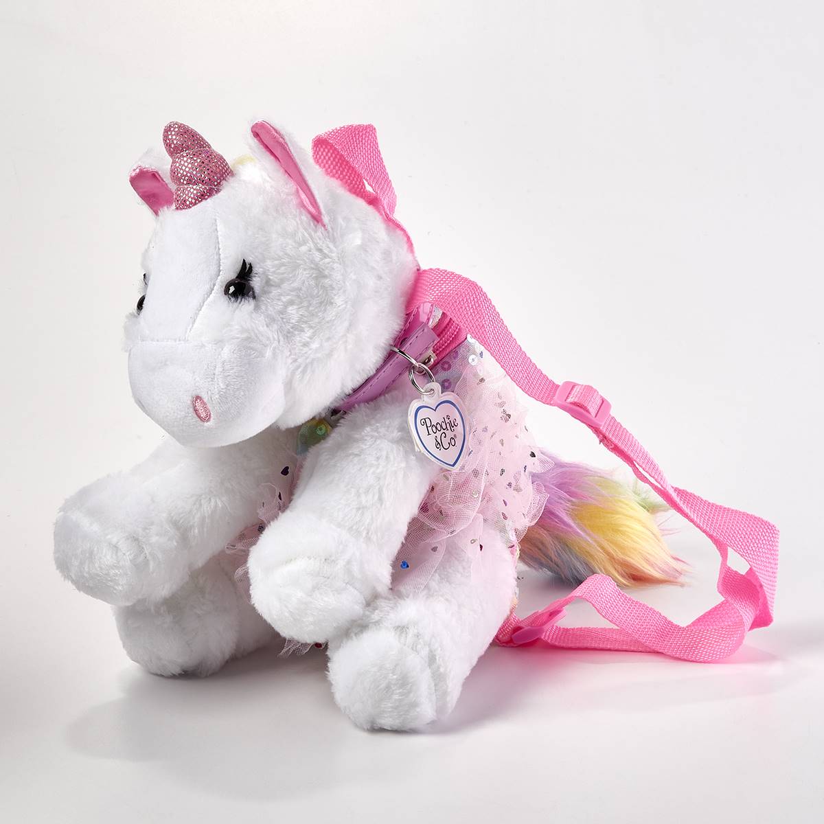 Girls Poochie & Co. Unicorn Tie Dye Tutu Handbag W/Back Straps