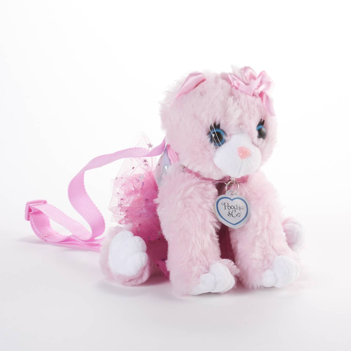 Girls Poochie & Co.(R) Chloe The Pink Cat Handbag W/Tutu