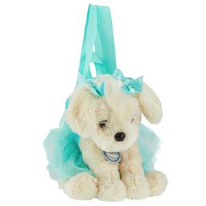 Girls Poochie & Co.(R) Tan Maltese Tutu Backpack