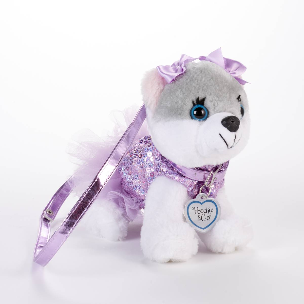 Girls Poochie & Co.(R) Ginger The Pomeranian Handbag W/Purple Tutu