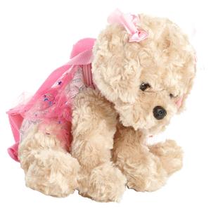 Poochie & Co.(R) Labradoodle Pink Glitter Lace Mini Backpack