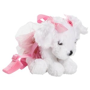 Poochie & Co.(R) Maltese Tweed Boucle Mini Backpack