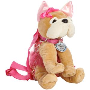 Poochie & Co.(R) French Bulldog Sequin Leopard Mini Backpack alternate view