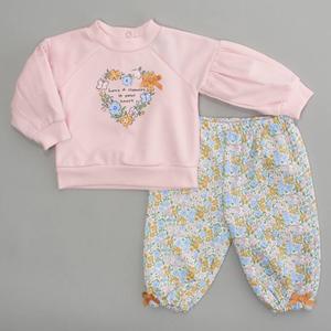Baby Girl (3-9M) French Connection Heart Top & Bubble Pants Set