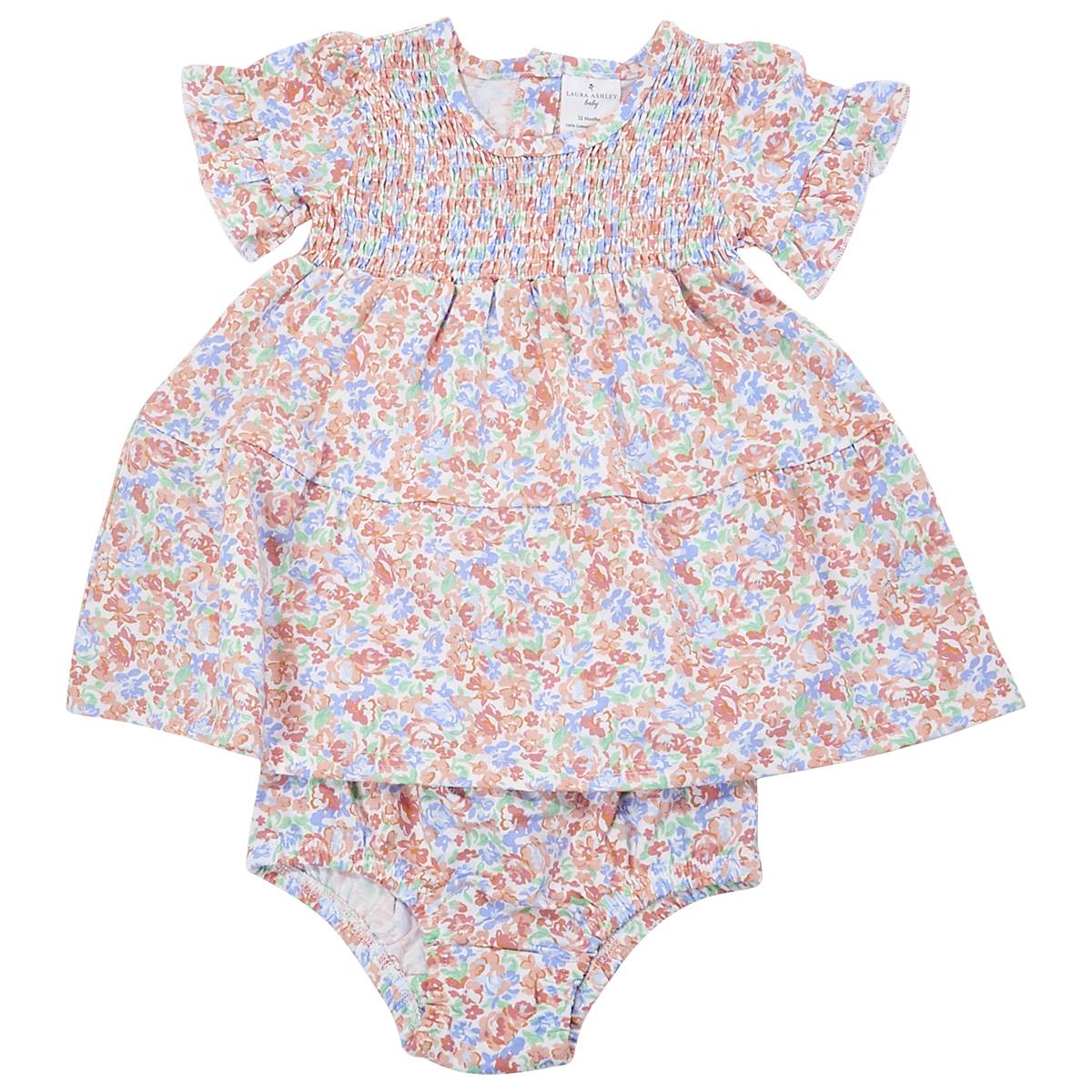 Baby Girl (12-24M) Laura Ashley(R) 2pc. Floral Print Dress