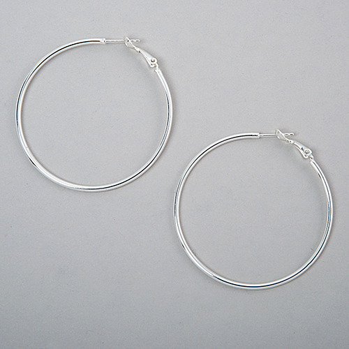 Pure 100 By Danecraft 50mm Hoop Earrings