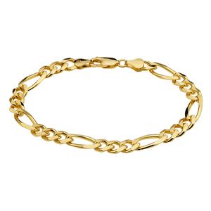 Gold Classics(tm) Gold over Sterling Silver Figaro Chain Bracelet