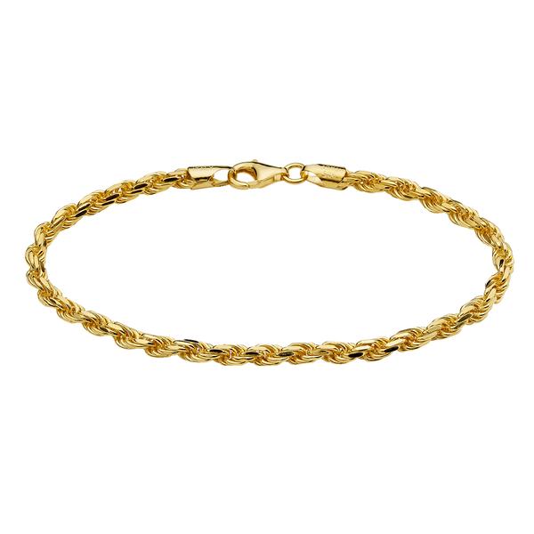 Gold Classics(tm) Gold over Sterling Silver Rope Bracelet