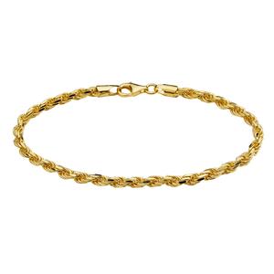 Gold Classics(tm) Gold over Sterling Silver Rope Bracelet
