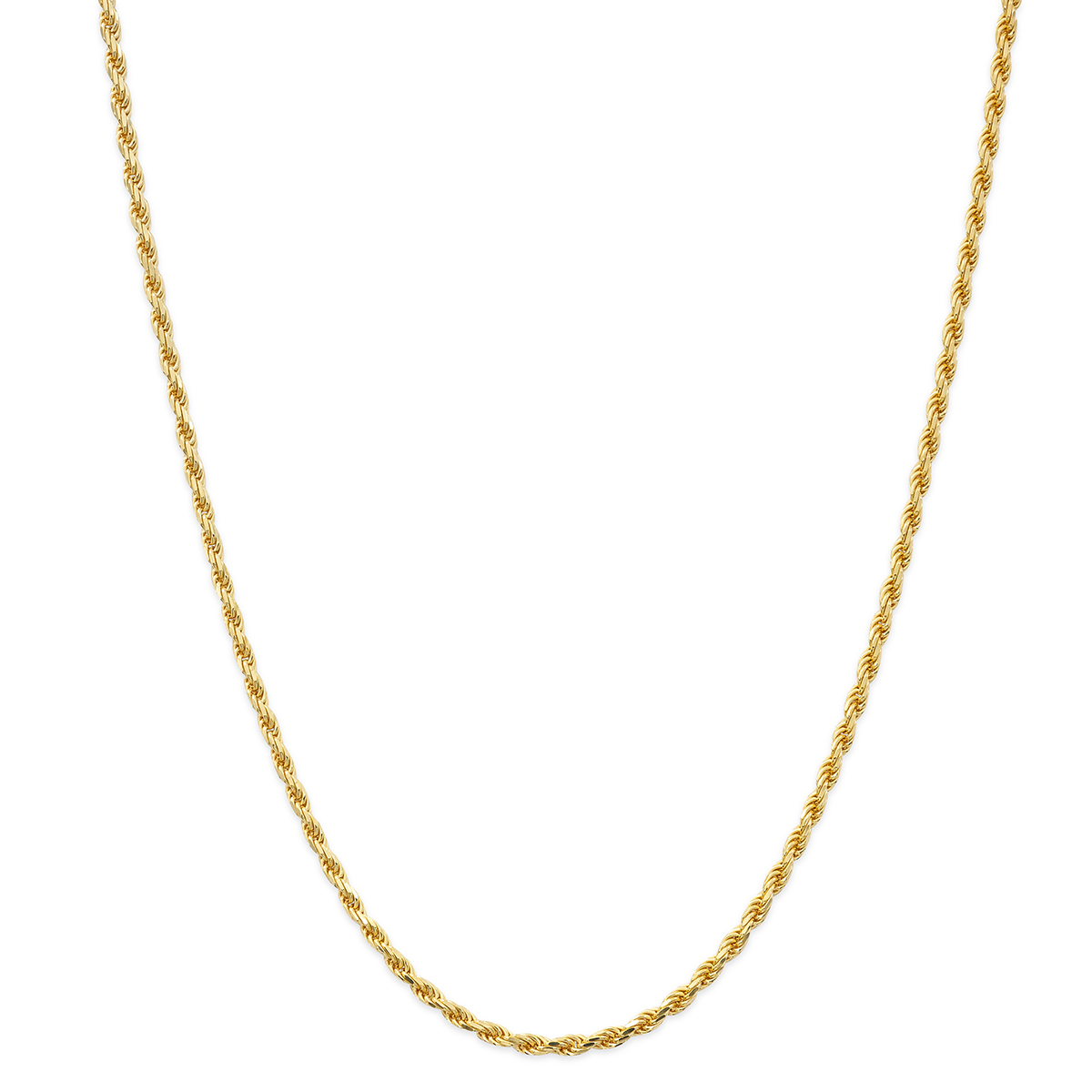 Gold Classics(tm) Gold Over Sterling Silver Rope Chain Necklace