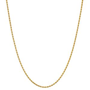 Gold Classics(tm) Gold over Sterling Silver Rope Chain Necklace