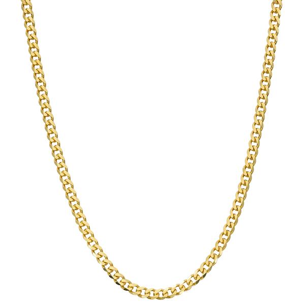 Gold Classics(tm) Gold over Sterling Silver Flat Curb Chain Necklace