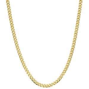 Gold Classics(tm) Gold over Sterling Silver Flat Curb Chain Necklace