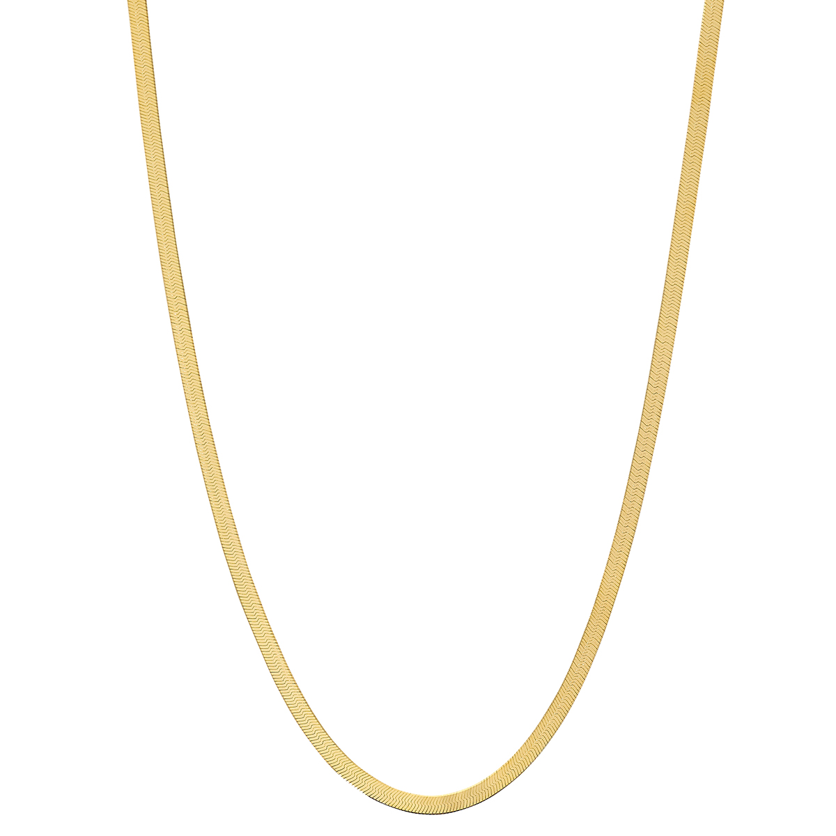 Gold Classics(tm) Gold Over Sterling Silver Herringbone Necklace