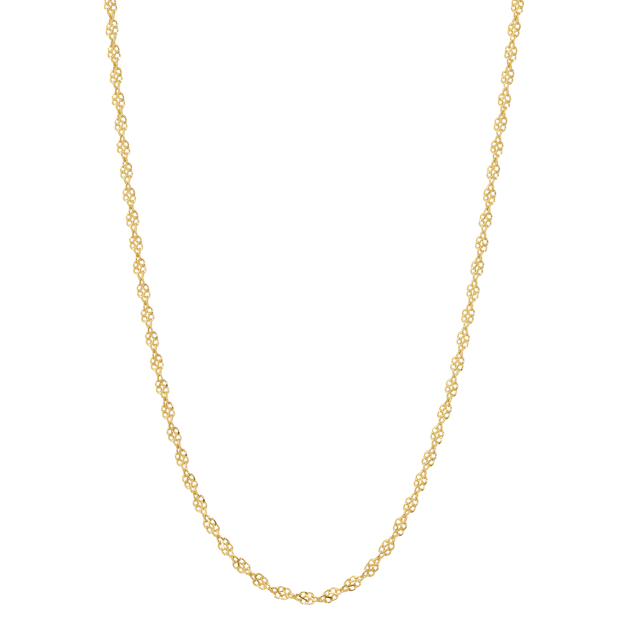 Gold Classics(tm) Gold Over Sterling Silver Singapore Chain Necklace