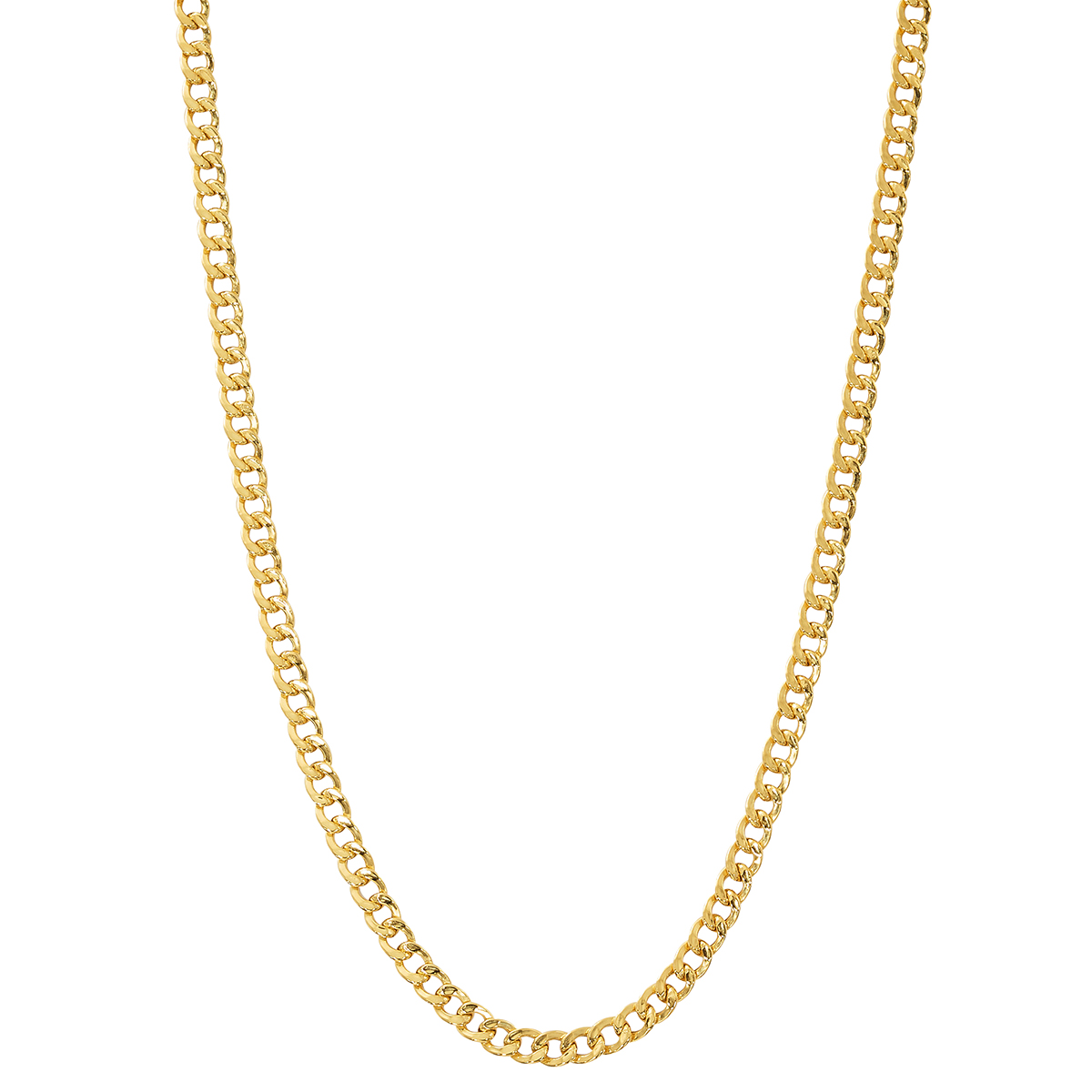 Gold Classics(tm) Gold Over Sterling Silver Curb Chain Necklace