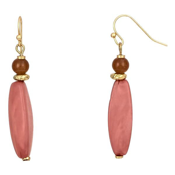 Ashley Cooper(tm) Gold-Tone Elongated Multi-Berry Bead Drop Earrings
