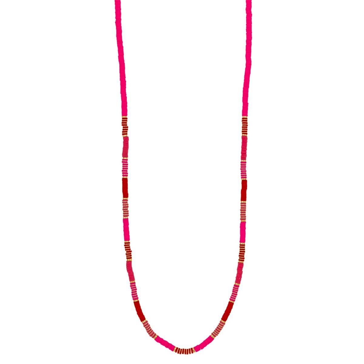 Ashley Cooper(tm) Multi-Pink Color Block Long Necklace