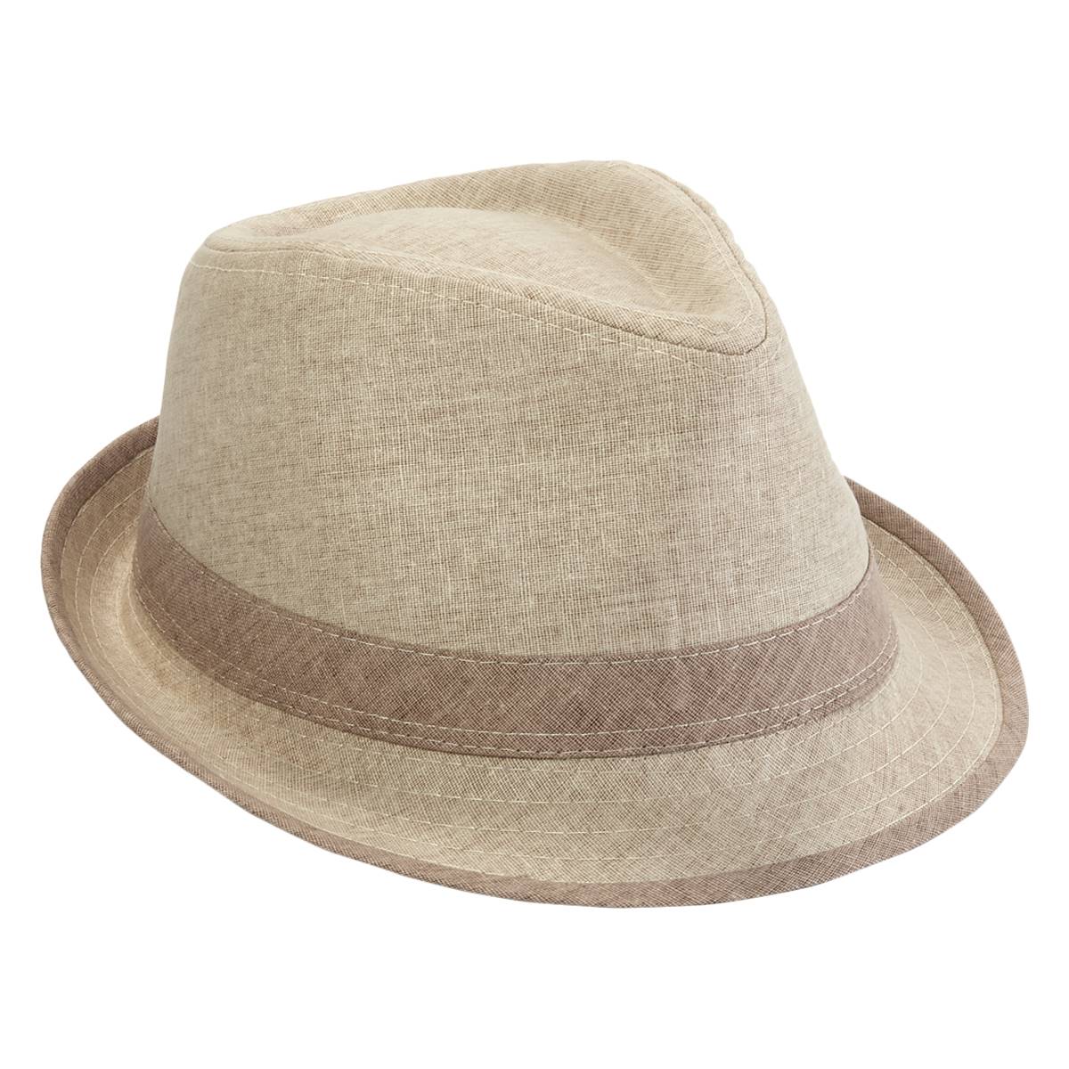 Mens Stetson Fedora Hat With Contrast Trim