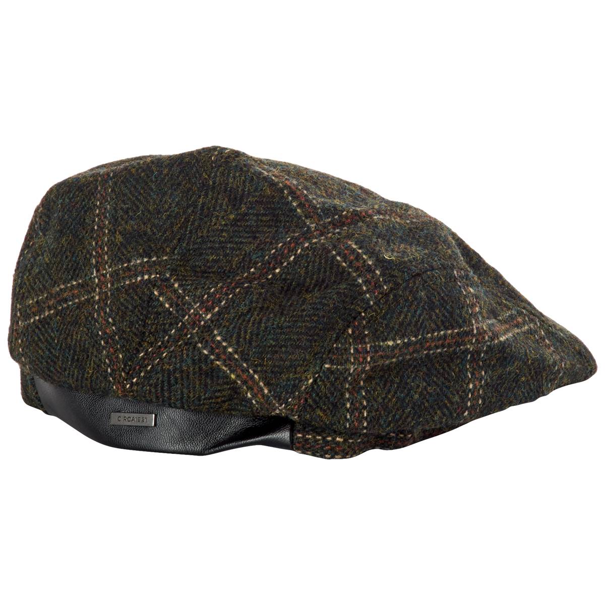 Mens Dorfman Pacific Co. Windowpane Ivy Hat - Olive