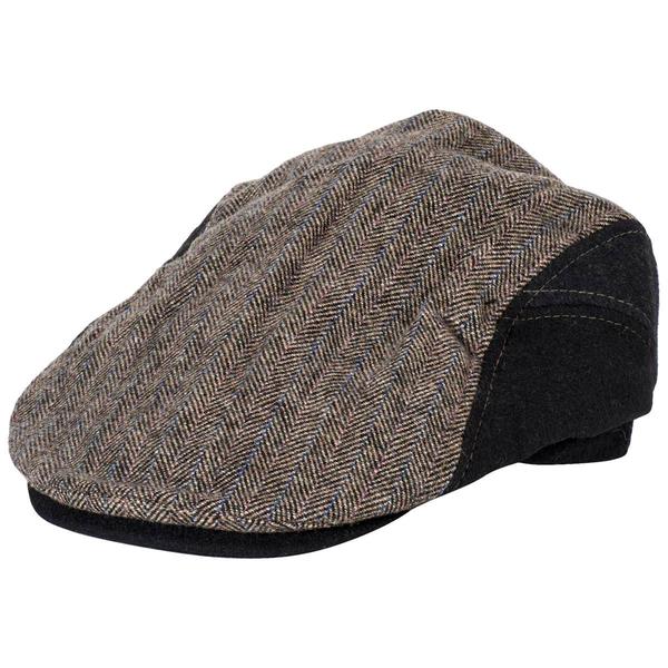 Mens Dorfman Pacific Co. Color Block Herringbone Ivy Hat alternate view