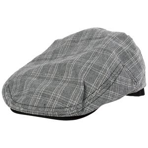 Mens DHC Oxford Plaid Ivy Hat - Black alternate view
