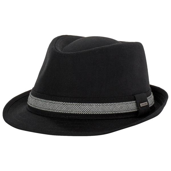 Mens Dorfman Pacific Co. Dhc Herringbone Trim Fedora alternate view