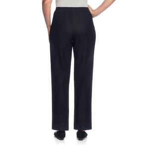 Womens Alfred Dunner Classics Black Denim Pants - Short alternate view