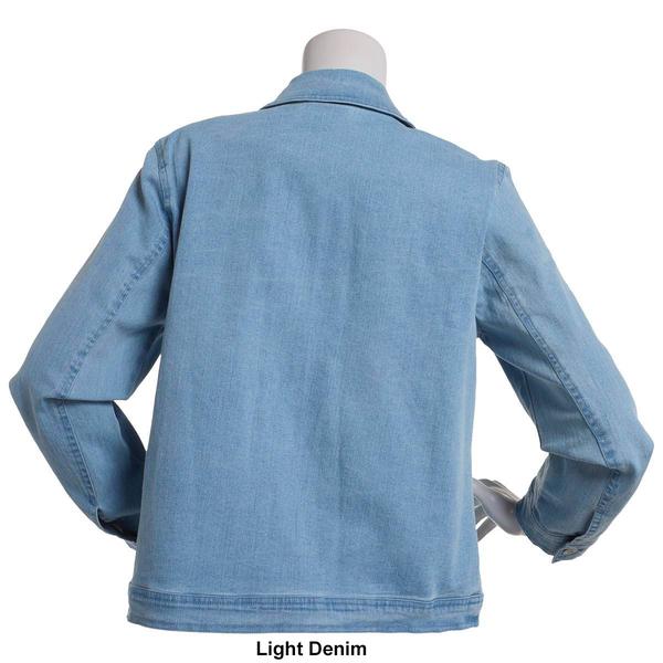 Petite Alfred Dunner Super Stretch Denim Jacket alternate view