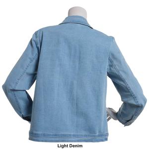 Petite Alfred Dunner Super Stretch Denim Jacket alternate view