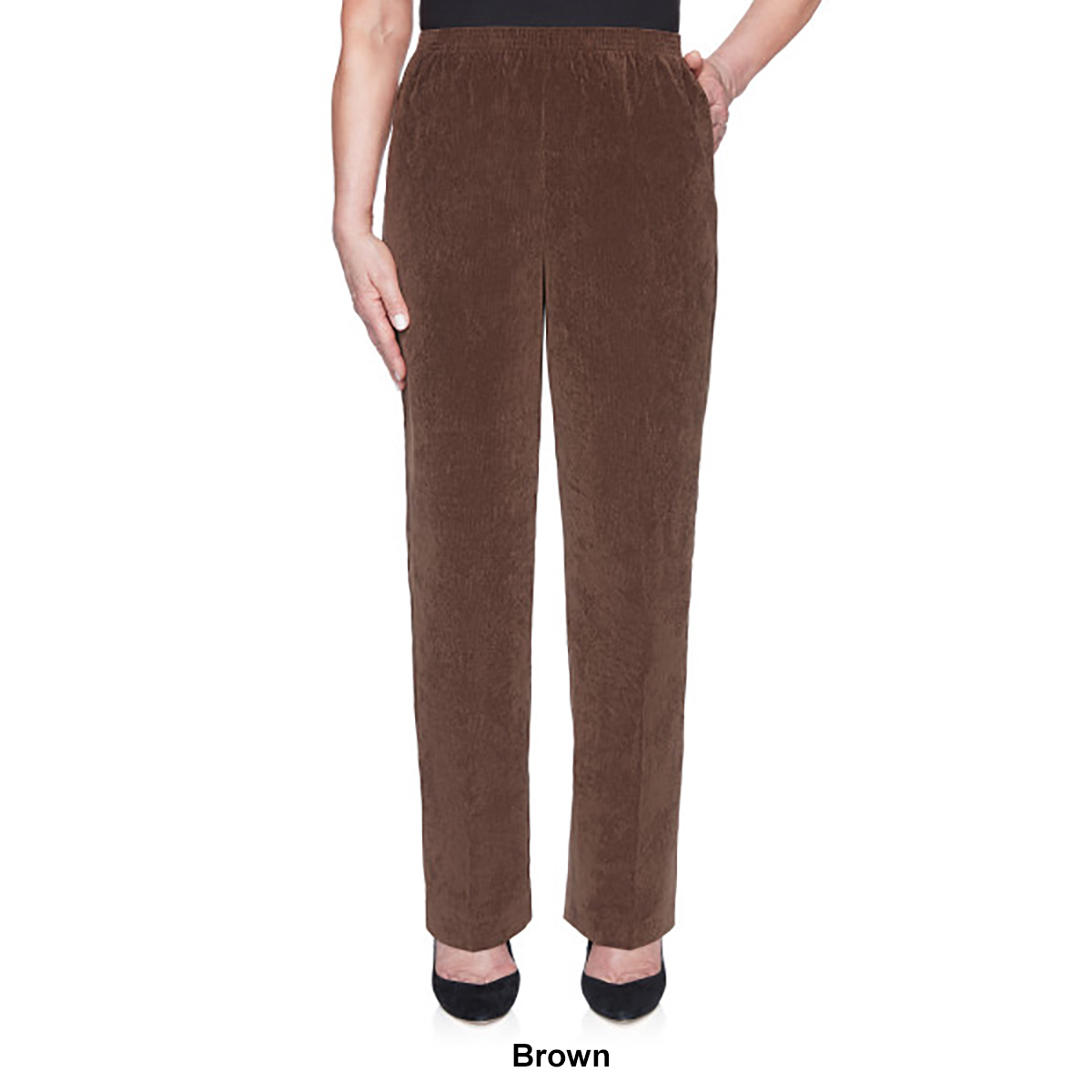 Petite Alfred Dunner Solid Classics Corduroy Pants - Short