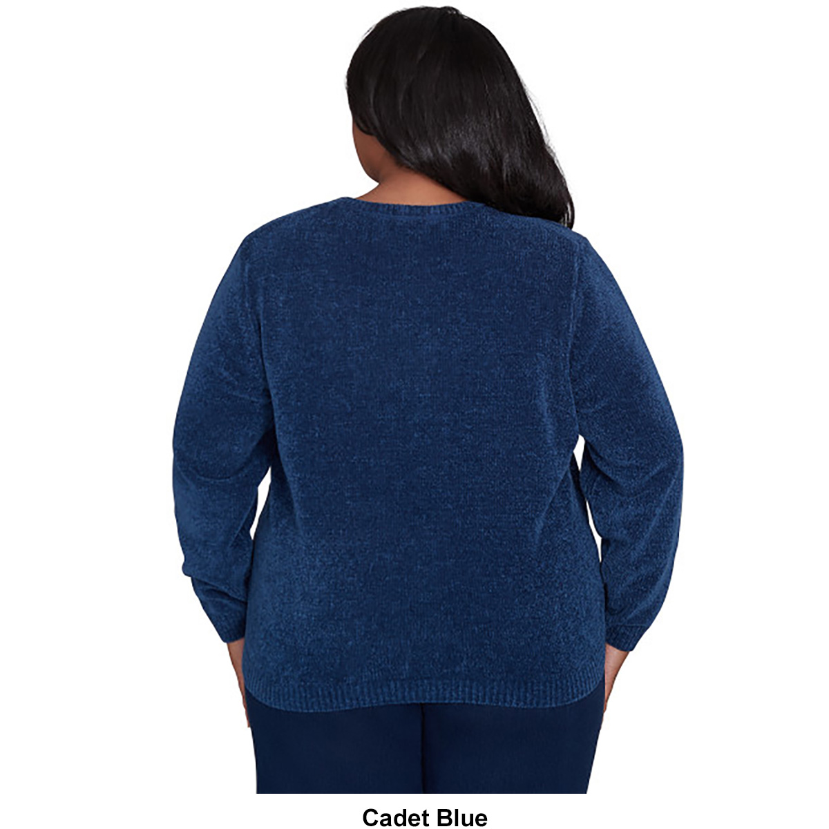 Plus Size Alfred Dunner Chenille Pullover Sweater