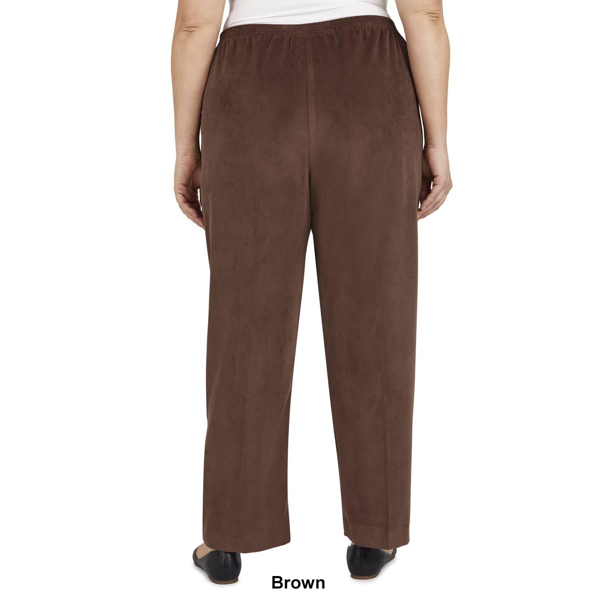 Plus Size Alfred Dunner Solid Classics Corduroy Pants - Short