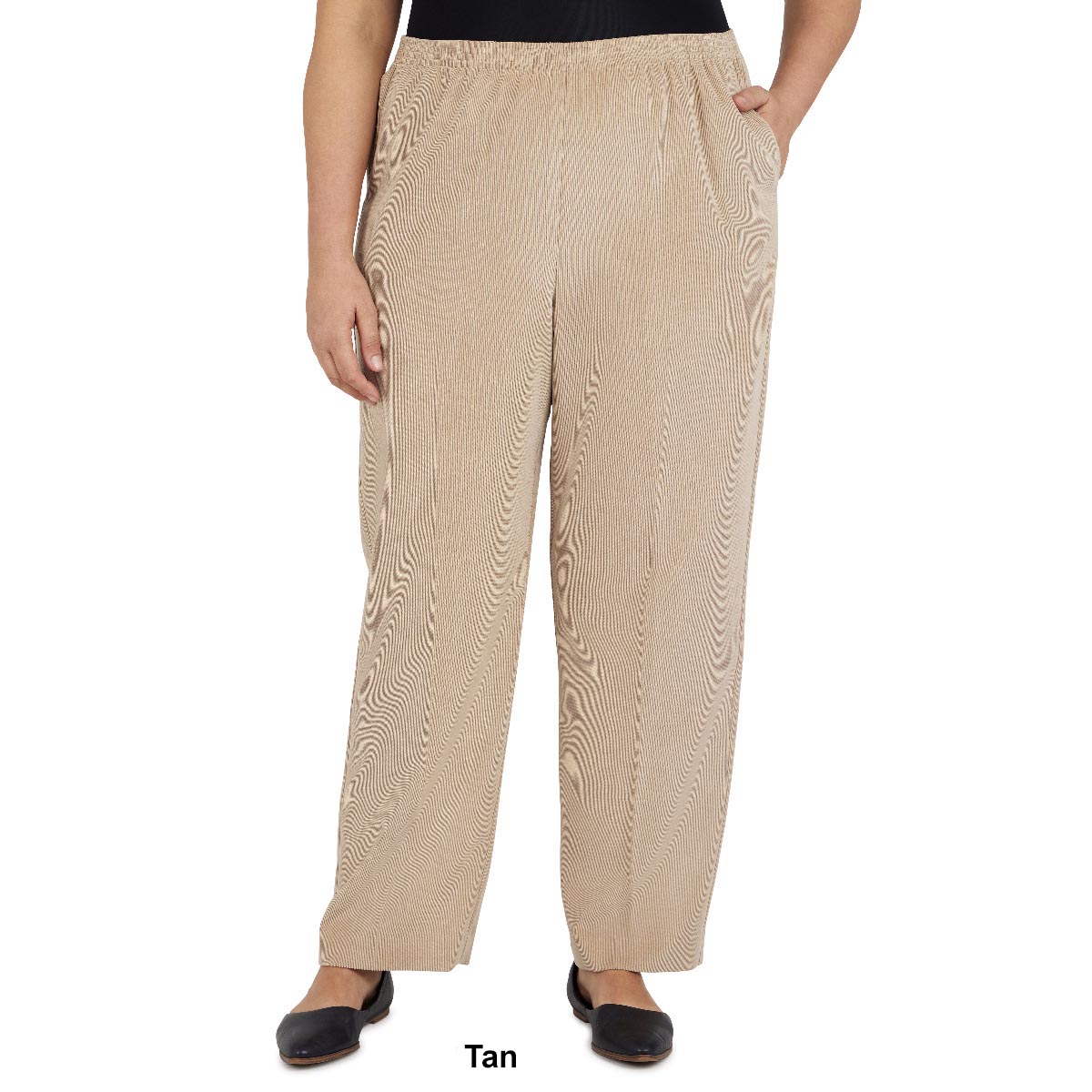 Plus Size Alfred Dunner Solid Classics Corduroy Pants - Short