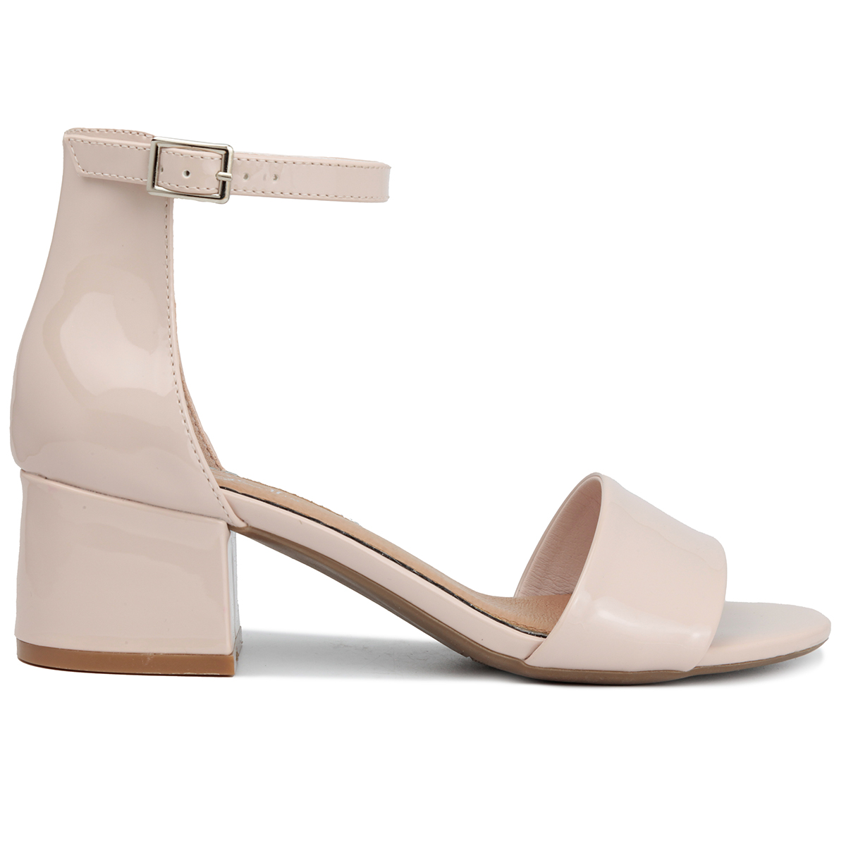 Womens Sugar Noelle Low Block Heel Dress Sandals - Nude