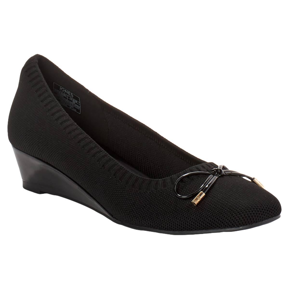 Jones New York Women's Junise Slip-On Flats - Black Stretch